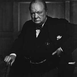 Winston Churchill Portrait - The Roaring Lion - Yousuf Karsh by War Is Hell Store