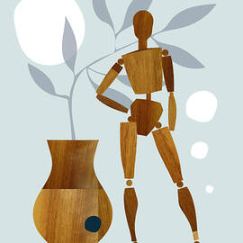 Wooden Art Mannequin by Johanna Virtanen